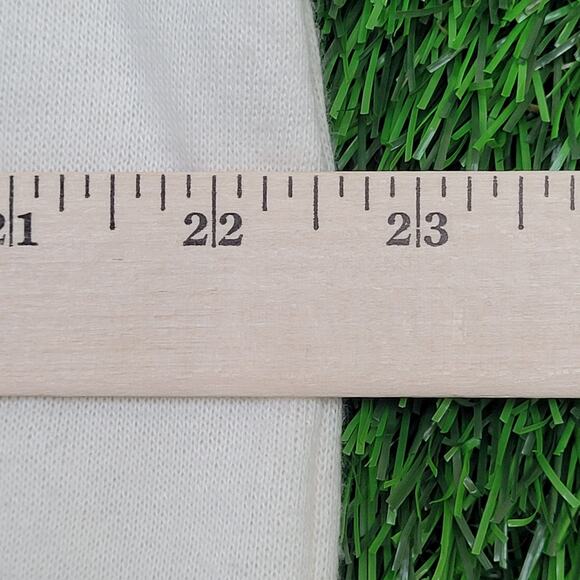 Spalding Zip Sweatshirt M/L 23x26 Cropped Two-Tone Striped - Picture 14 of 15